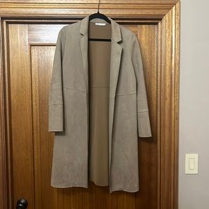 Faux suede coat